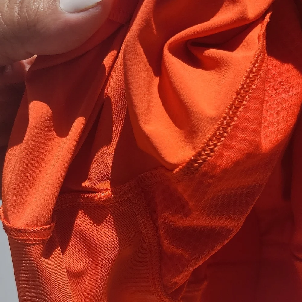 Athleta Orange Blouse with Chic Design - Picture 7 of 7